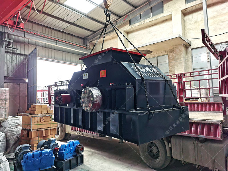 2PG800x600中型對輥制砂機(jī)發(fā)貨圖片 發(fā)往山西